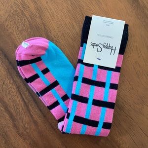 Happy Socks- pink and blue plaid